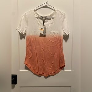 NWT, Calvin Klein short sleeve ombré shirt